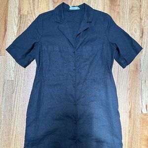 Linen workwear dress